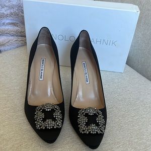 Manolo Blahnik Black Heels size 39